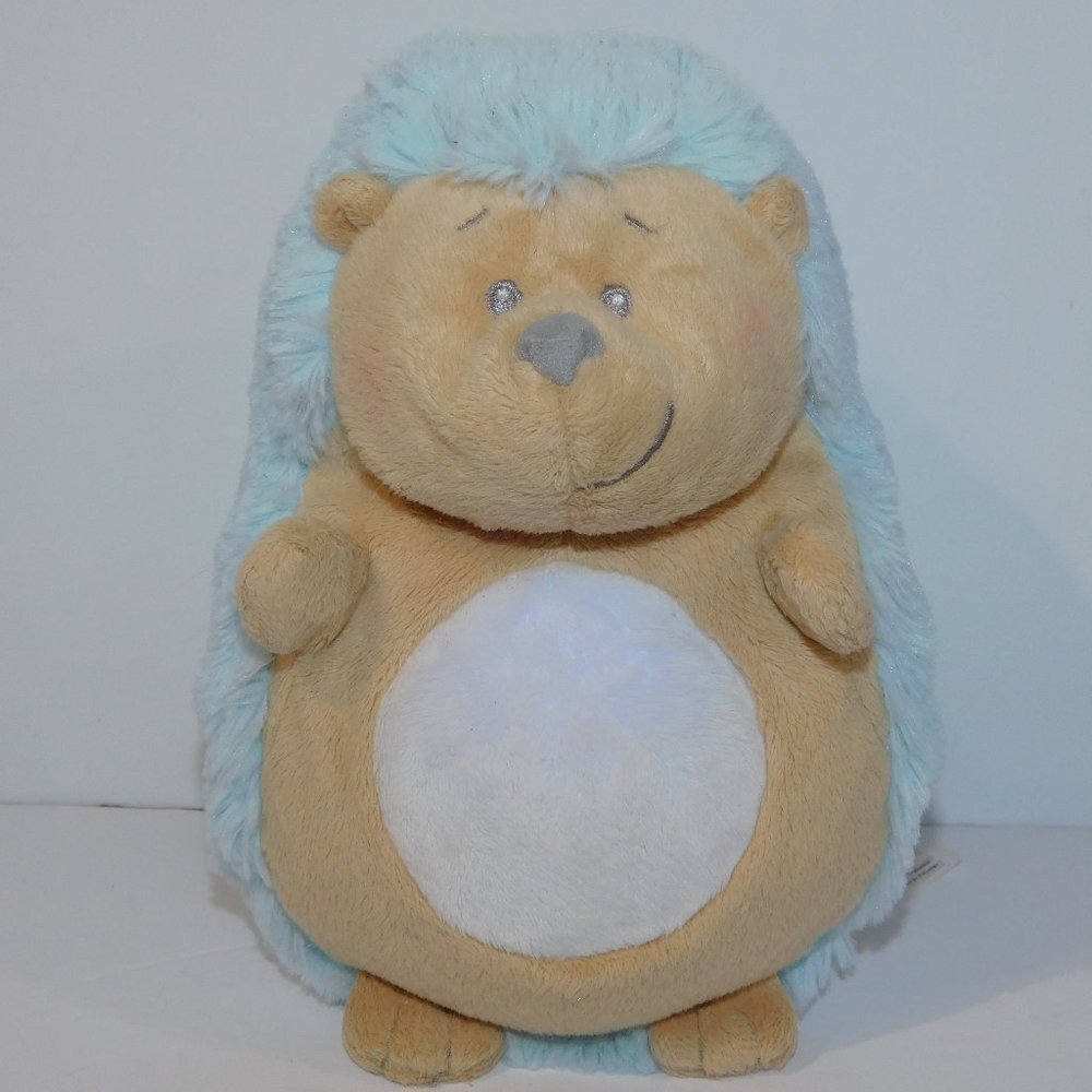 Light Up Hedgehog Ganz 8" Plush Blue Musical Belly Bright Stuffed Lovey Baby